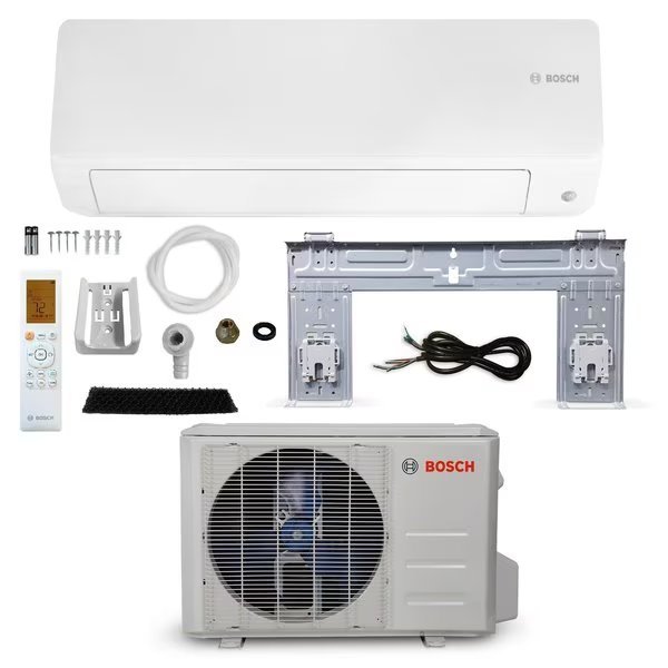 High Efficiency 12,000 BTU 230V - 22.7 SEER, Ultra-Quiet Mini Split Air Conditioner & Heating System, Bosch, Mfr#: 8733958936